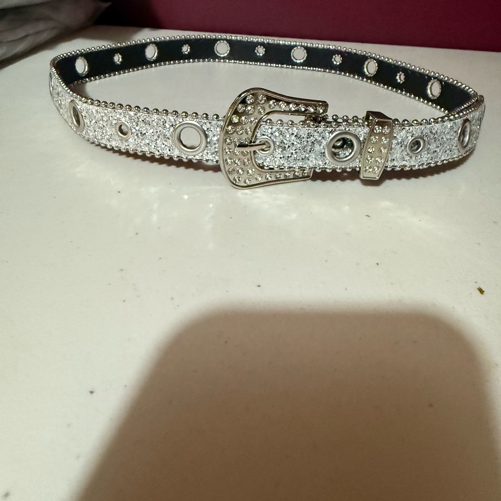 Silver Studded Women's Belt